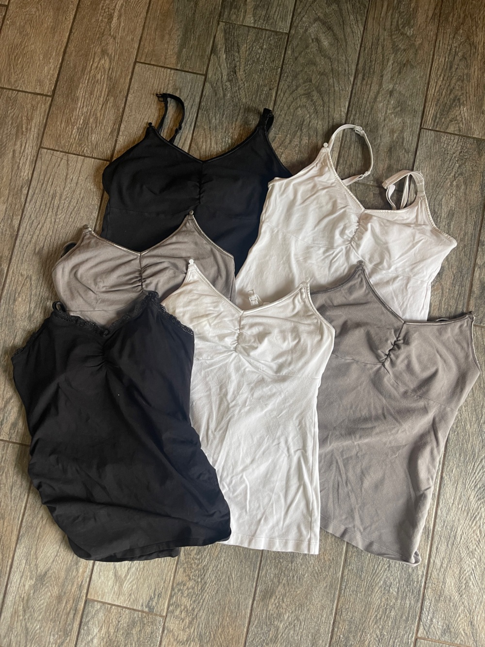 Assorted Bravado Women's Nursing tanks with one Jessica Simpson nursing tank